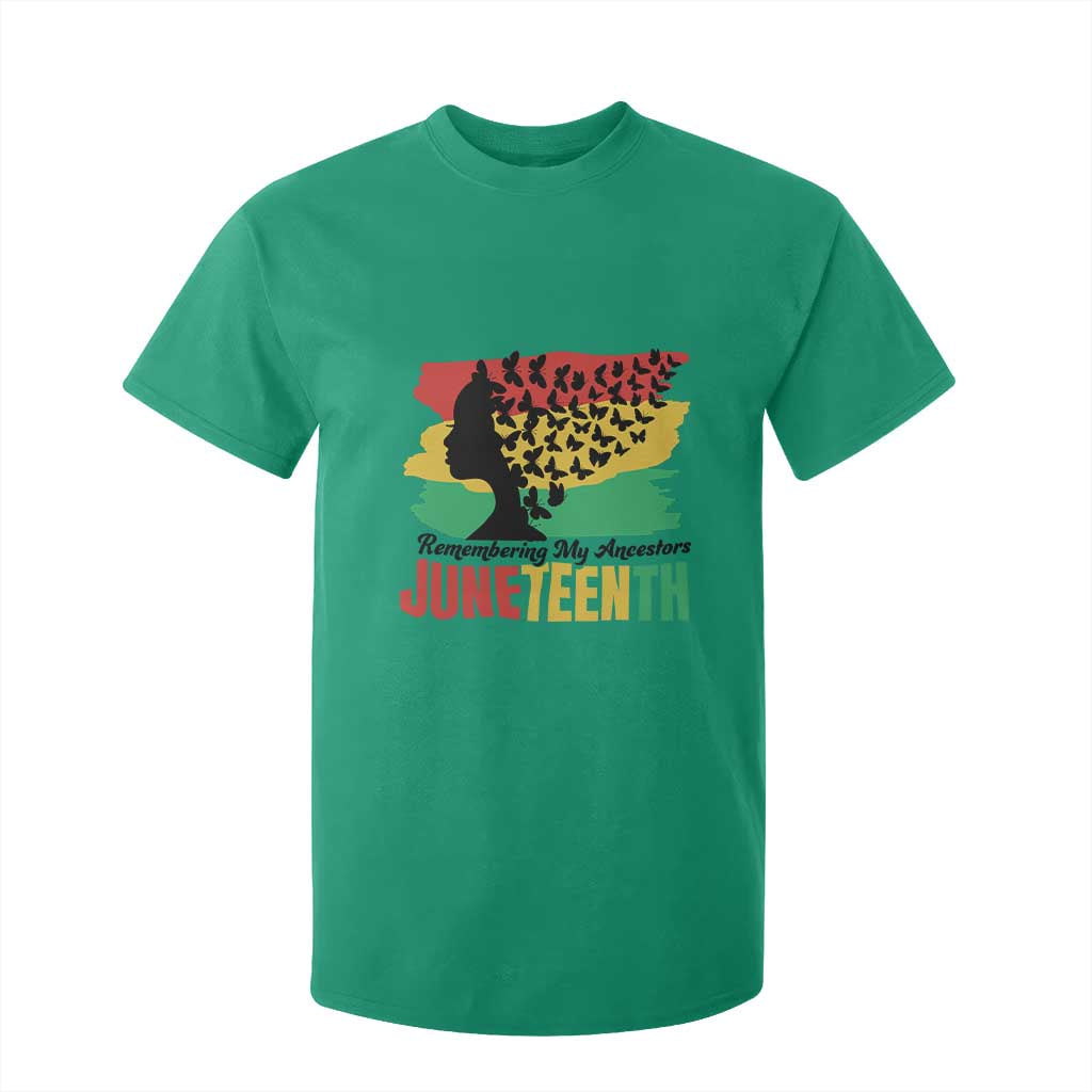 Juneteenth 1865 T Shirt For Kid Remembering My Ancestors