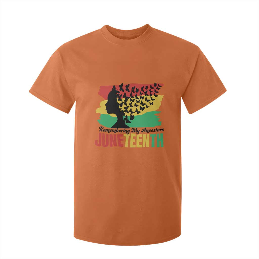 Juneteenth 1865 T Shirt For Kid Remembering My Ancestors
