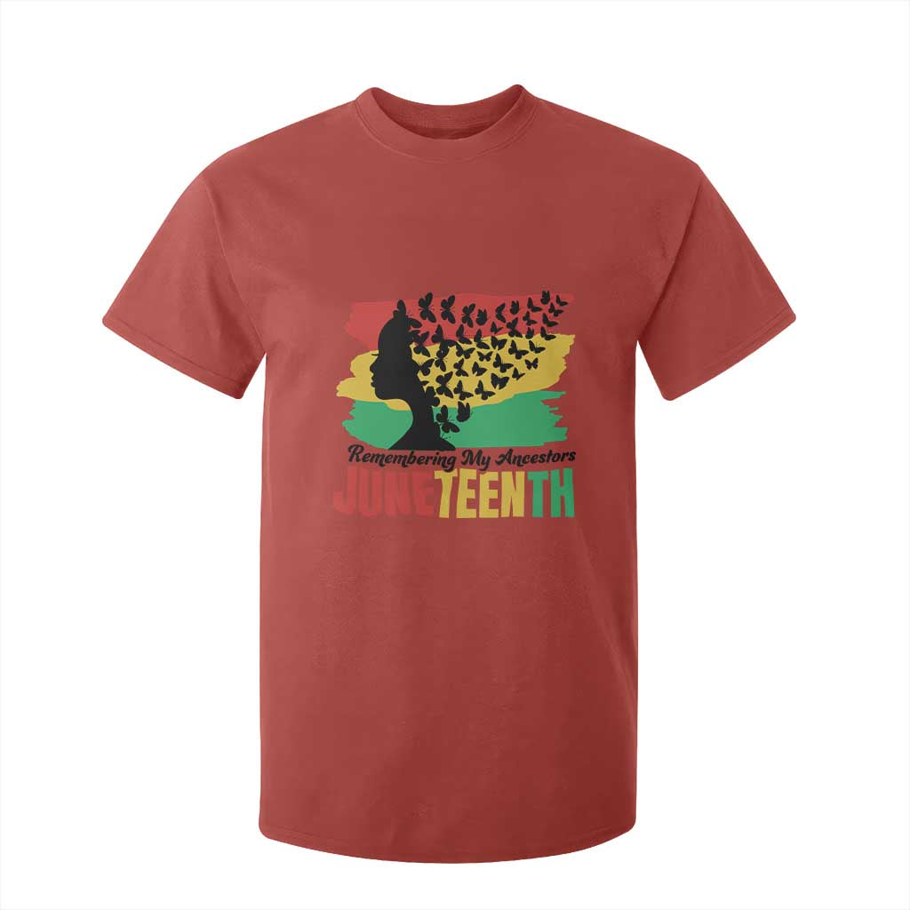 Juneteenth 1865 T Shirt For Kid Remembering My Ancestors