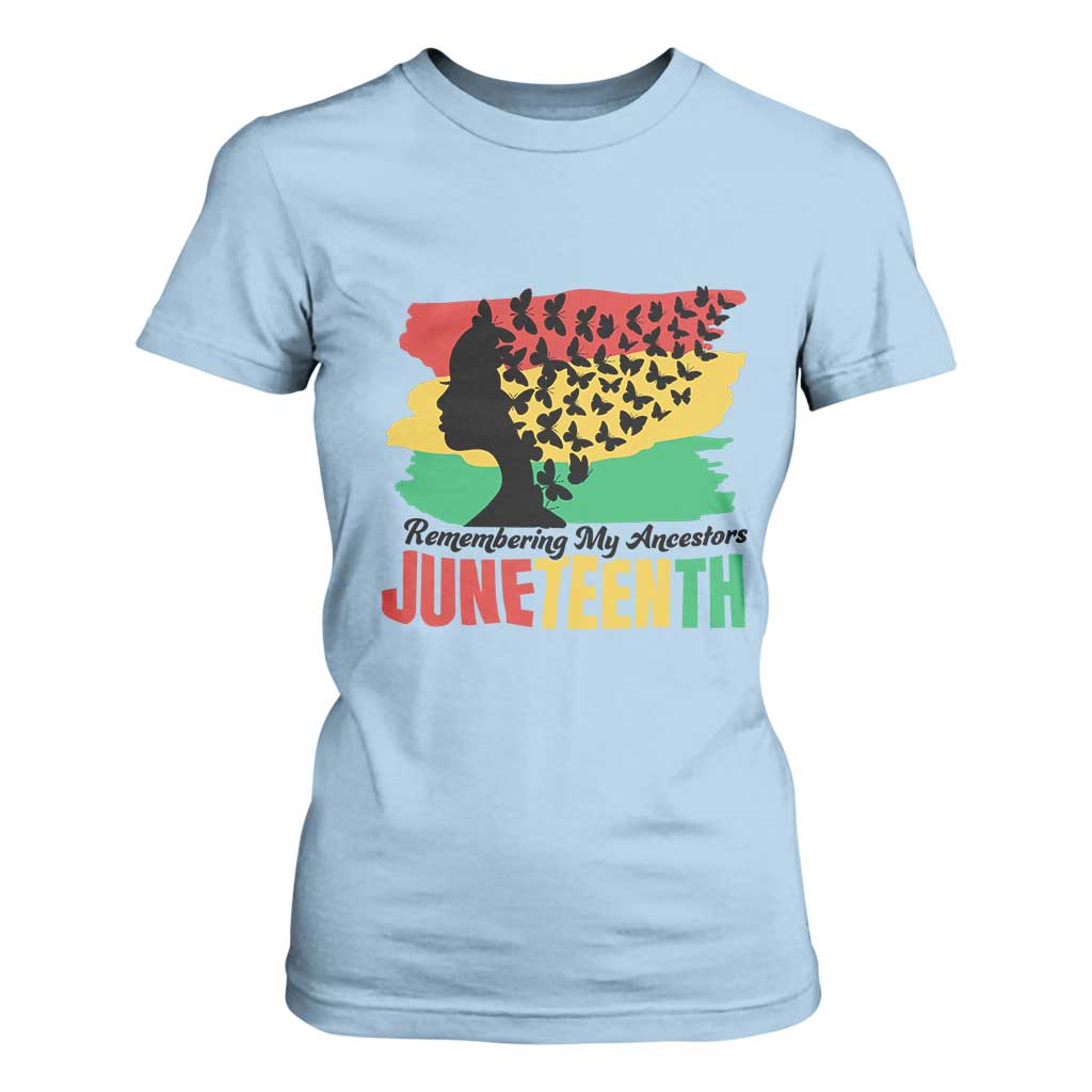 Juneteenth 1865 T Shirt For Women Remembering My Ancestors