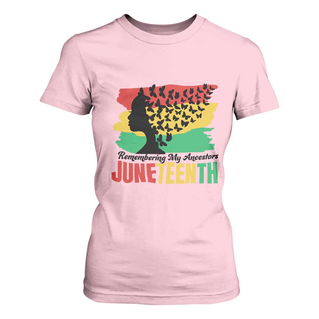 Juneteenth 1865 T Shirt For Women Remembering My Ancestors