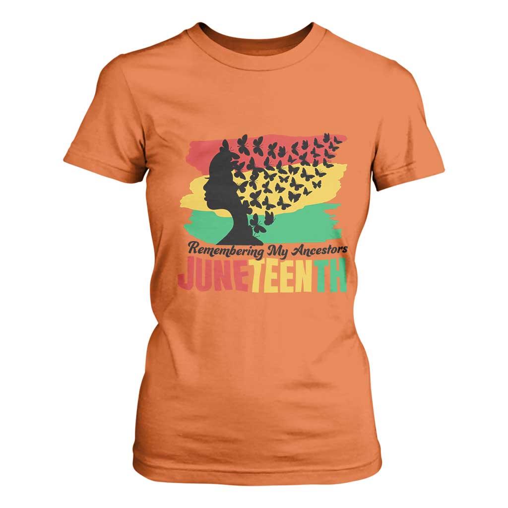 Juneteenth 1865 T Shirt For Women Remembering My Ancestors