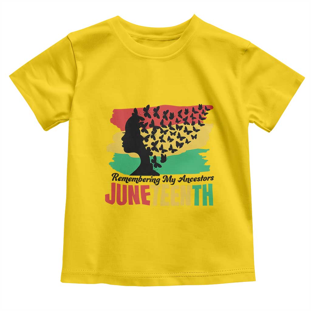 Juneteenth 1865 Toddler T Shirt Remembering My Ancestors