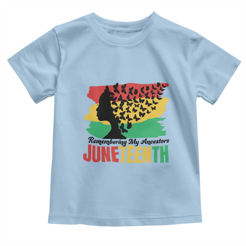 Juneteenth 1865 Toddler T Shirt Remembering My Ancestors