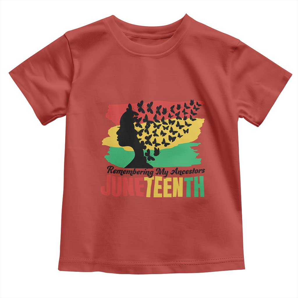 Juneteenth 1865 Toddler T Shirt Remembering My Ancestors