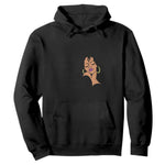 Black Queen Hoodie Lady Curly Natural Afro African American Ladies