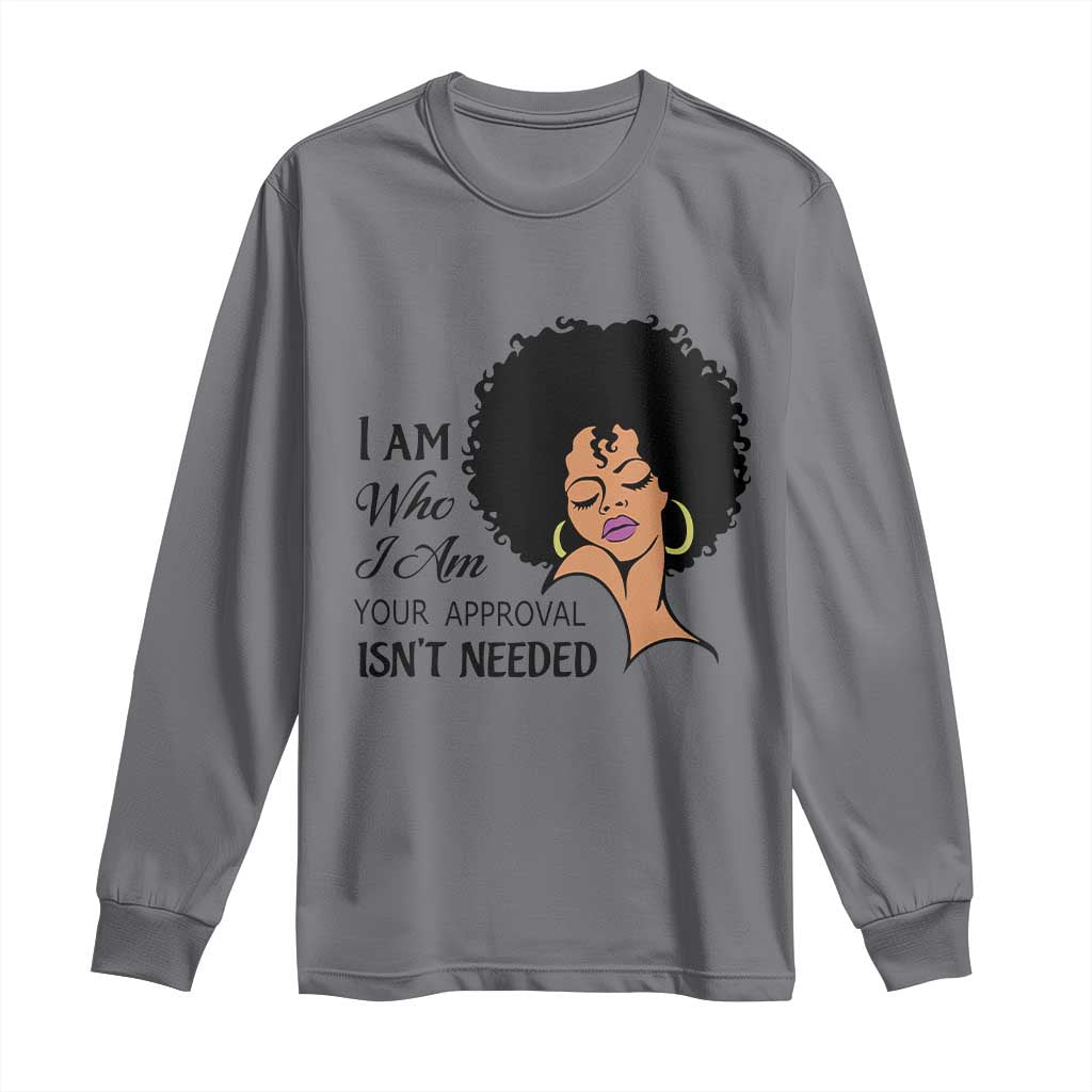 Black Queen Long Sleeve Shirt Lady Curly Natural Afro African American Ladies