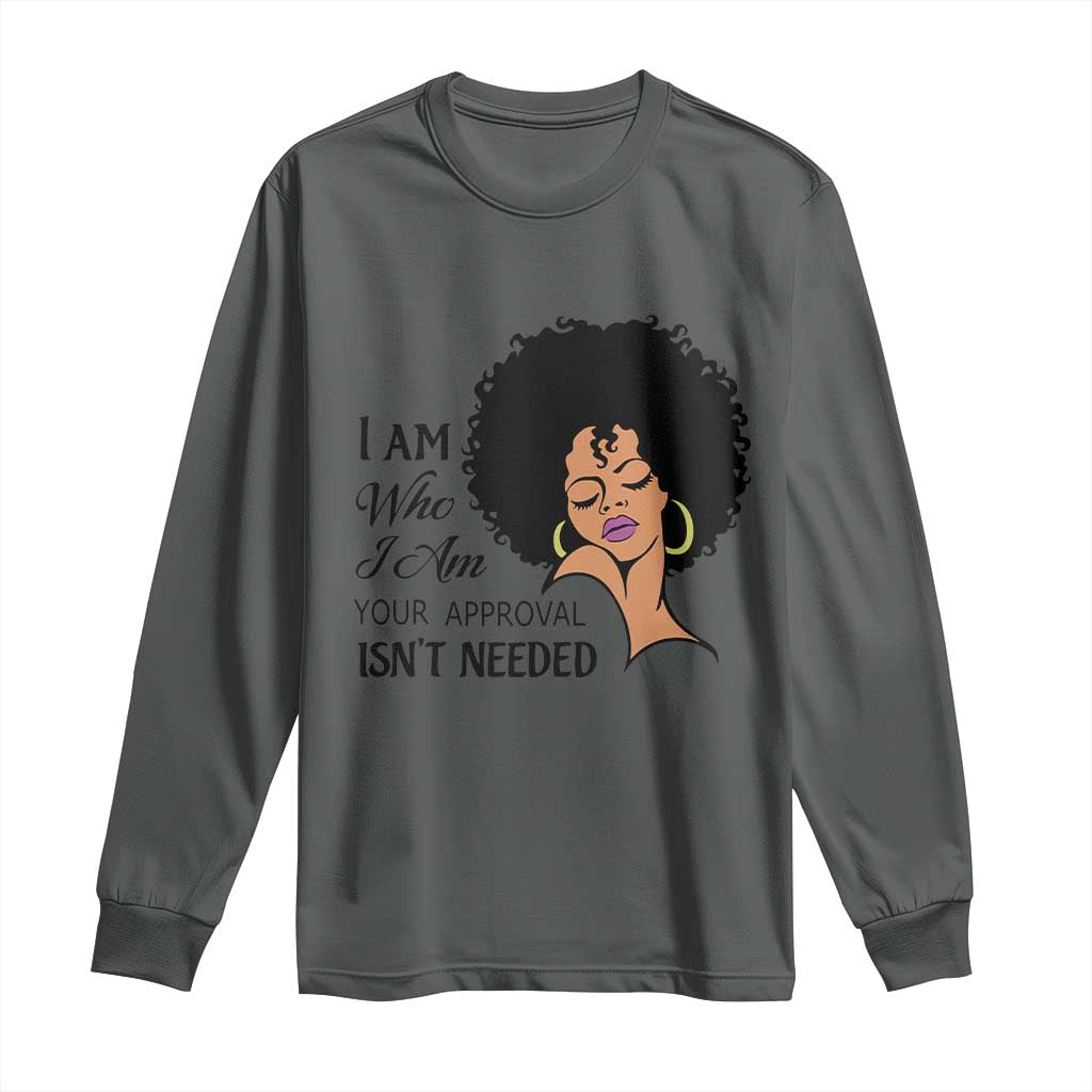 Black Queen Long Sleeve Shirt Lady Curly Natural Afro African American Ladies