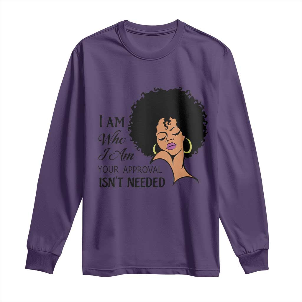 Black Queen Long Sleeve Shirt Lady Curly Natural Afro African American Ladies