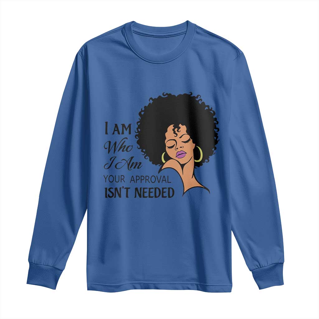 Black Queen Long Sleeve Shirt Lady Curly Natural Afro African American Ladies