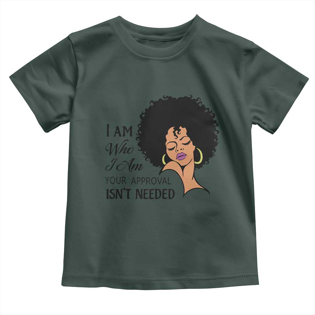 Black Queen Toddler T Shirt Lady Curly Natural Afro African American Ladies