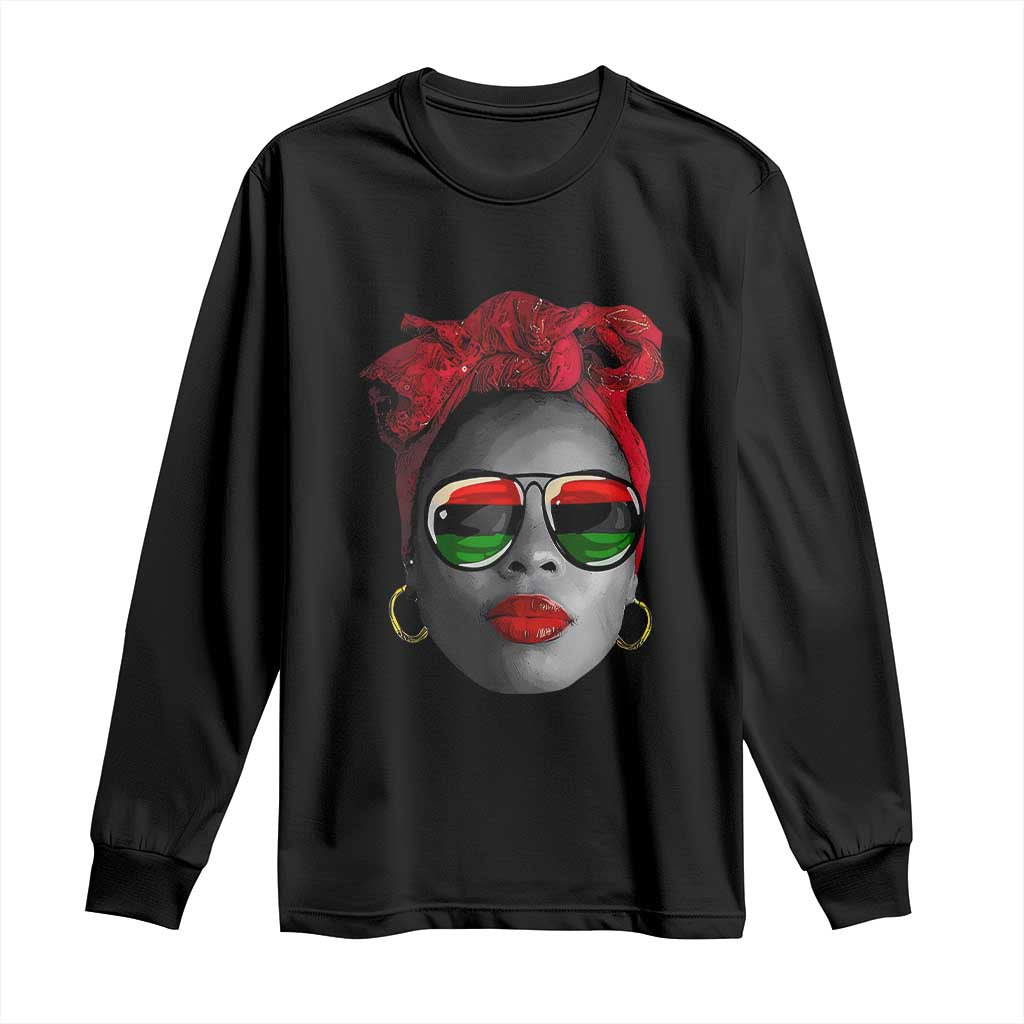 Black Queen Long Sleeve Shirt Dope Black Woman Pride BHM Juneteenth