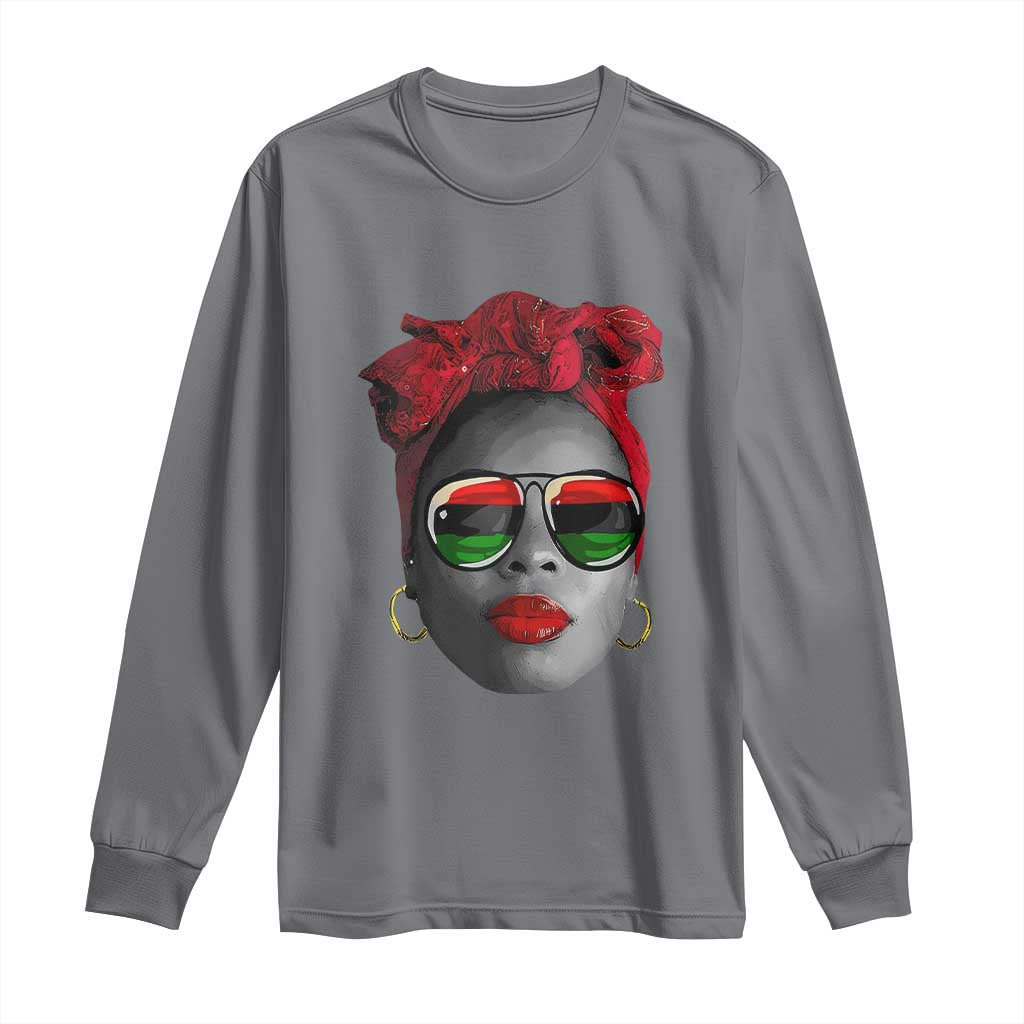 Black Queen Long Sleeve Shirt Dope Black Woman Pride BHM Juneteenth