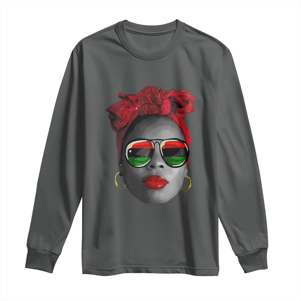 Black Queen Long Sleeve Shirt Dope Black Woman Pride BHM Juneteenth
