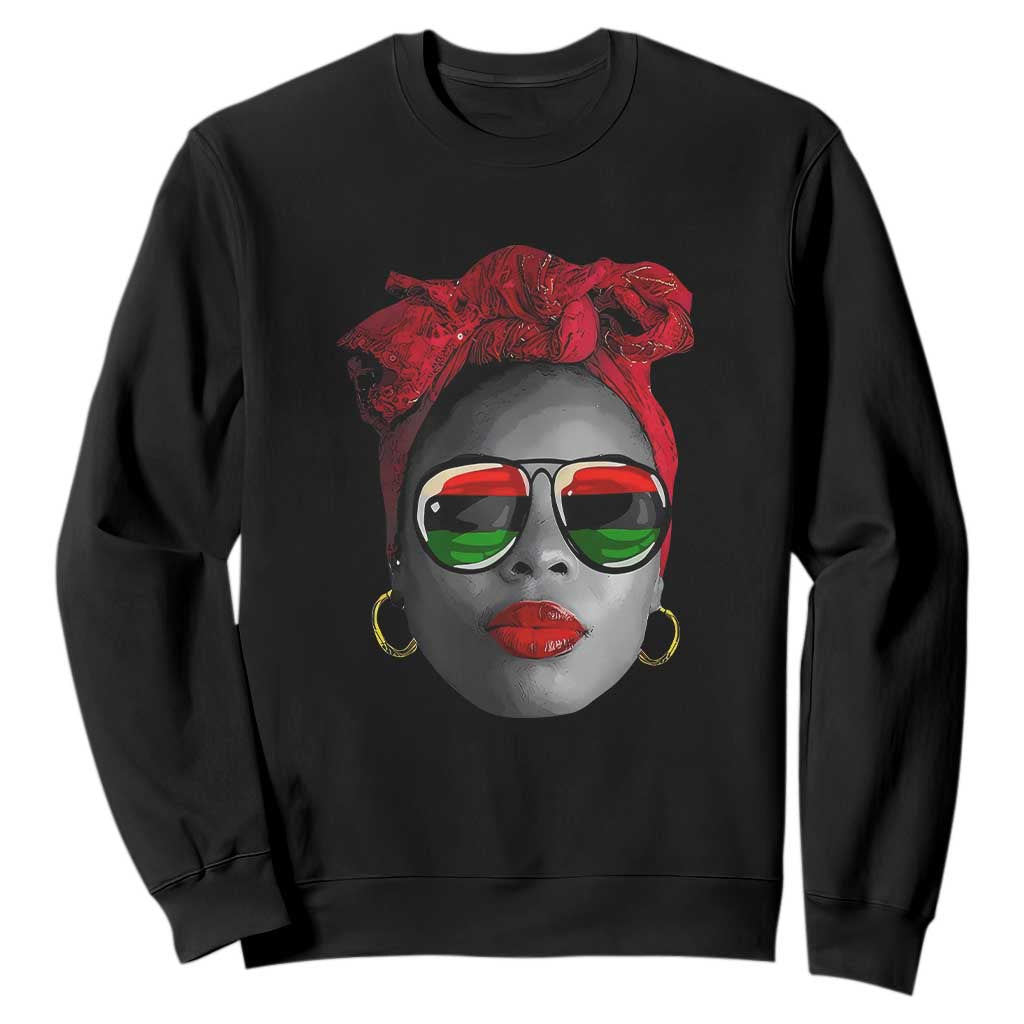 Black Queen Sweatshirt Dope Black Woman Pride BHM Juneteenth