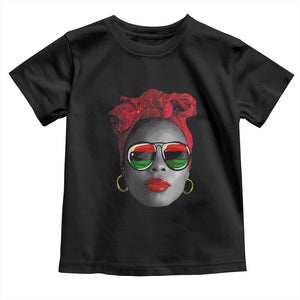 Black Queen Toddler T Shirt Dope Black Woman Pride BHM Juneteenth