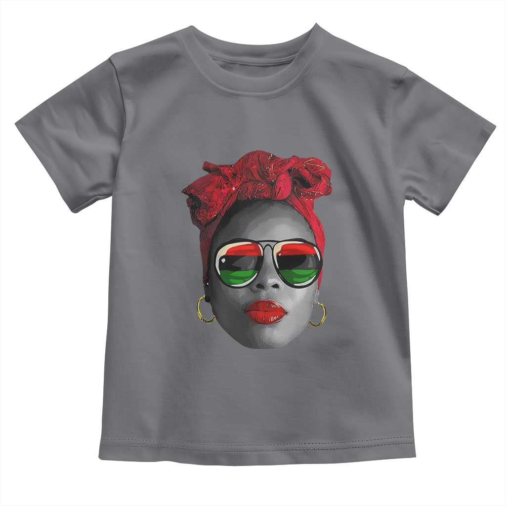 Black Queen Toddler T Shirt Dope Black Woman Pride BHM Juneteenth