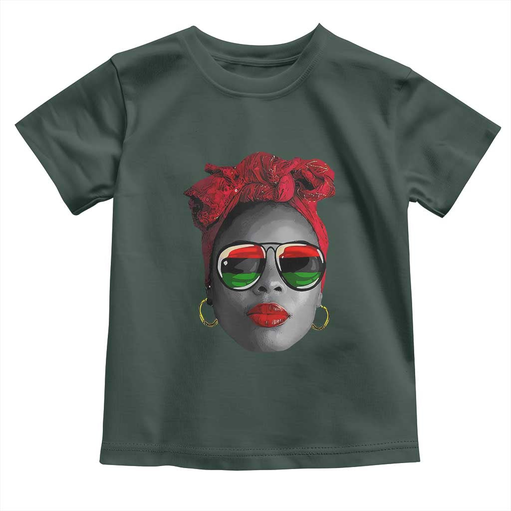 Black Queen Toddler T Shirt Dope Black Woman Pride BHM Juneteenth
