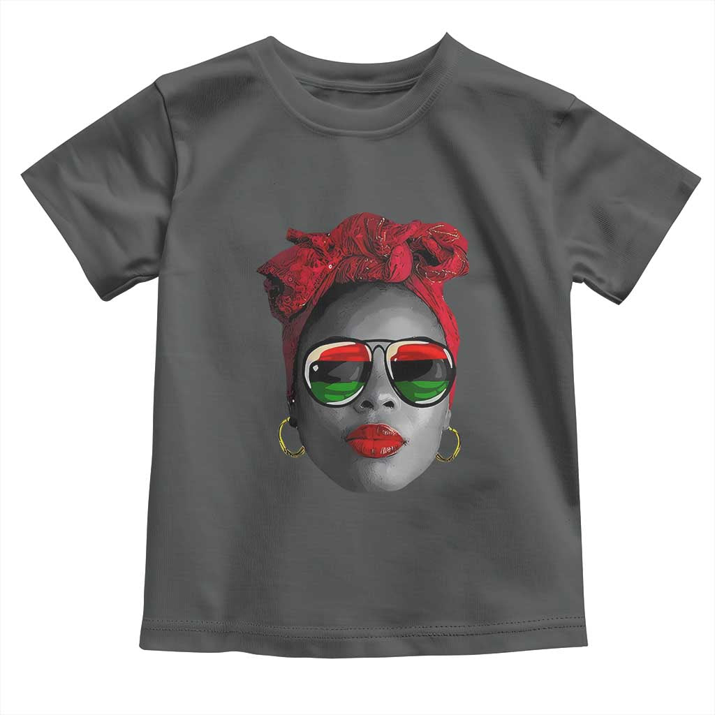 Black Queen Toddler T Shirt Dope Black Woman Pride BHM Juneteenth