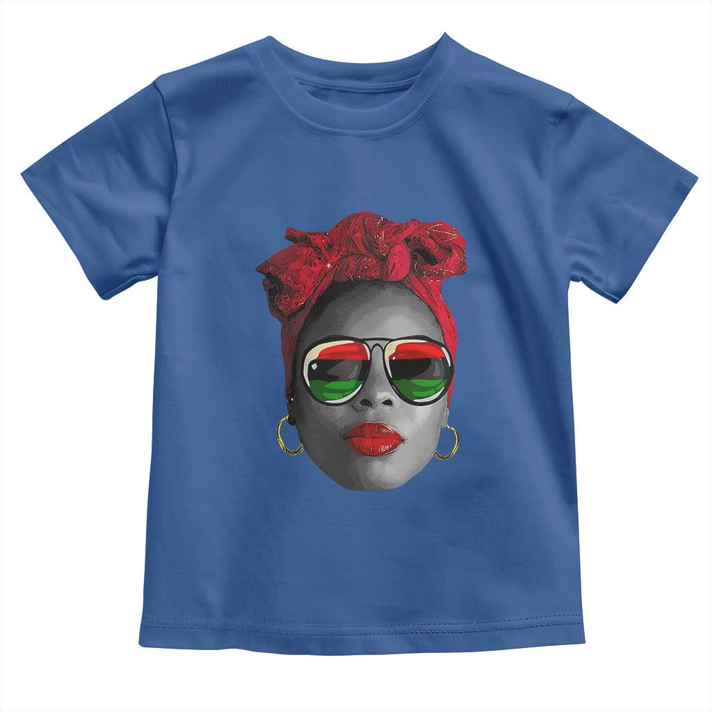 Black Queen Toddler T Shirt Dope Black Woman Pride BHM Juneteenth