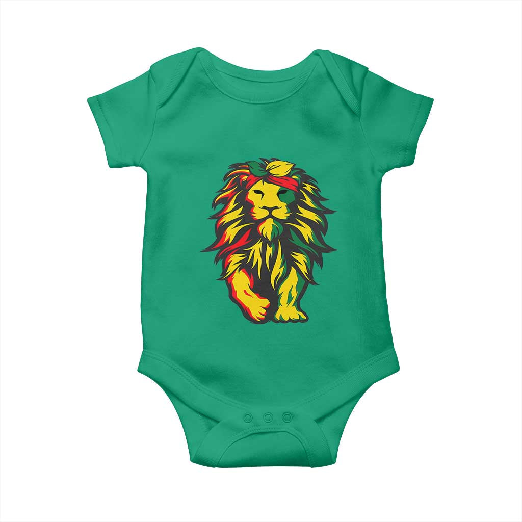 Juneteenth Lion Baby Onesie Cool Black History African American Pride