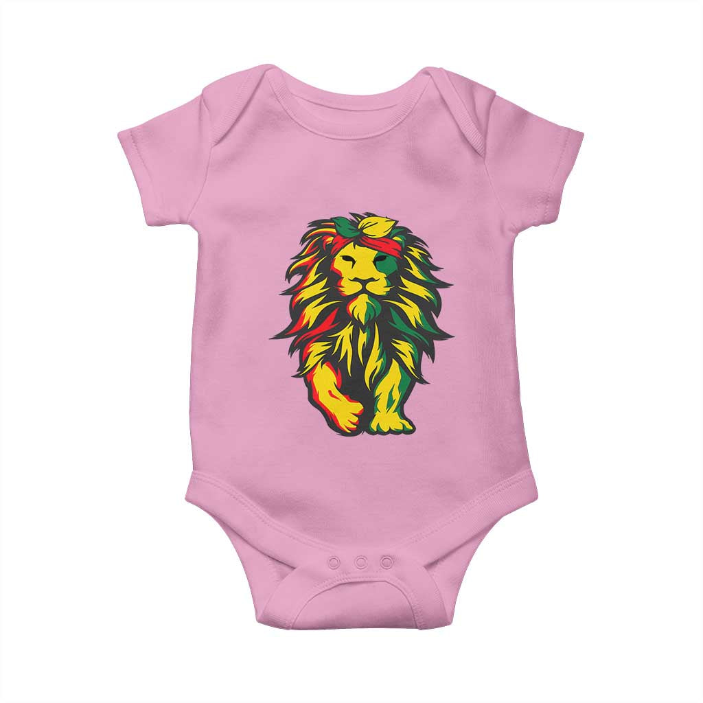 Juneteenth Lion Baby Onesie Cool Black History African American Pride