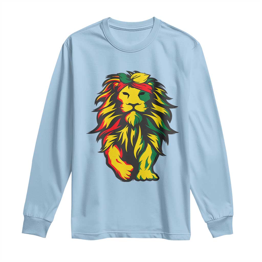Juneteenth Lion Long Sleeve Shirt Cool Black History African American Pride