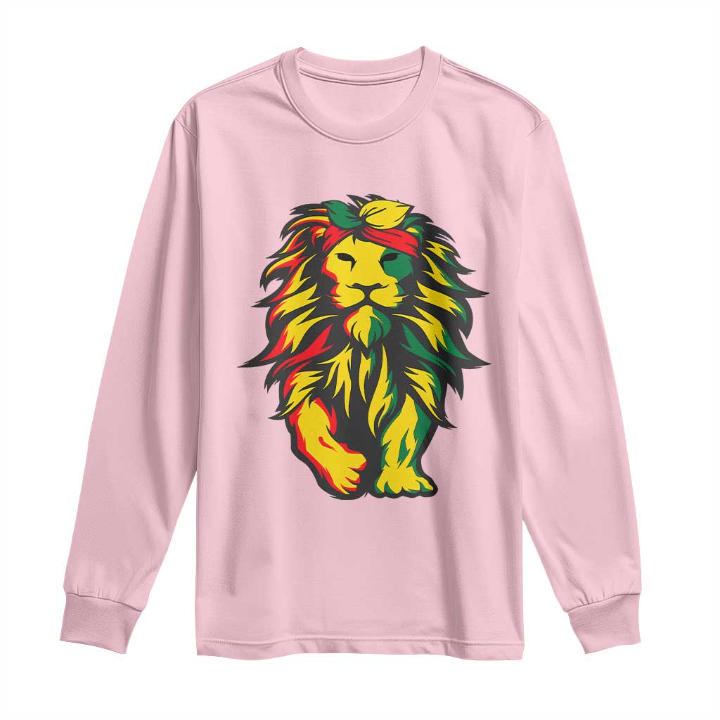 Juneteenth Lion Long Sleeve Shirt Cool Black History African American Pride