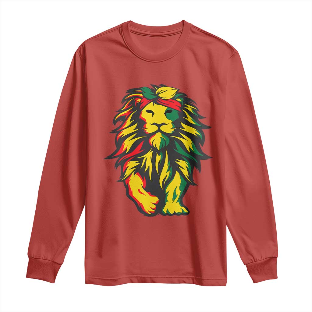 Juneteenth Lion Long Sleeve Shirt Cool Black History African American Pride