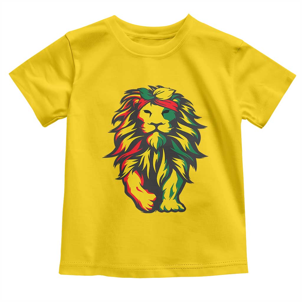 Juneteenth Lion Toddler T Shirt Cool Black History African American Pride