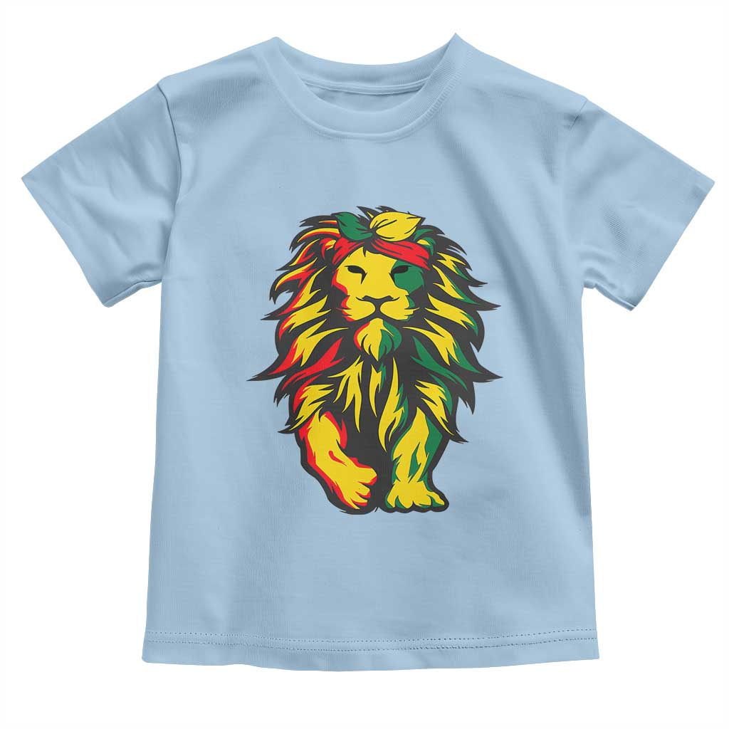 Juneteenth Lion Toddler T Shirt Cool Black History African American Pride