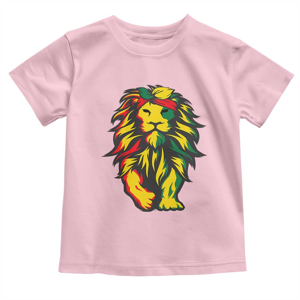Juneteenth Lion Toddler T Shirt Cool Black History African American Pride