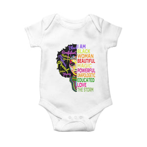 Black History Baby Onesie I Am The Storm Women Juneteenth