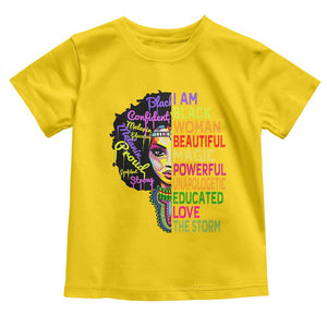 Black History Toddler T Shirt I Am The Storm Women Juneteenth