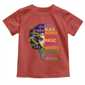 Black History Toddler T Shirt I Am The Storm Women Juneteenth