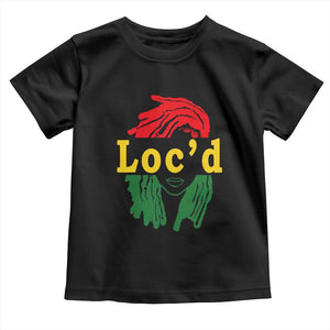 Locd Hair Girl Toddler T Shirt Black Woman Melanin Girl Juneteenth