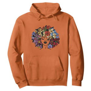 Black History Hoodie For Women Afro Flower Hair Juneteenth