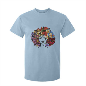 Black History T Shirt For Kid For Women Afro Flower Hair Juneteenth