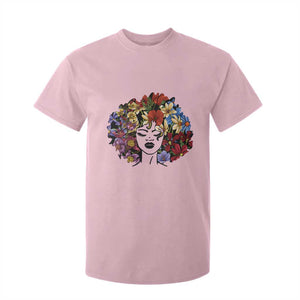 Black History T Shirt For Kid For Women Afro Flower Hair Juneteenth