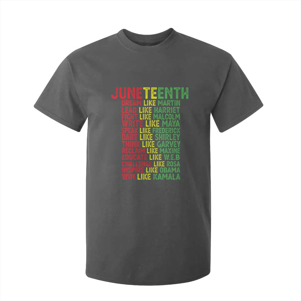Happy Juneteenth T Shirt For Kid Dream Like Leaders