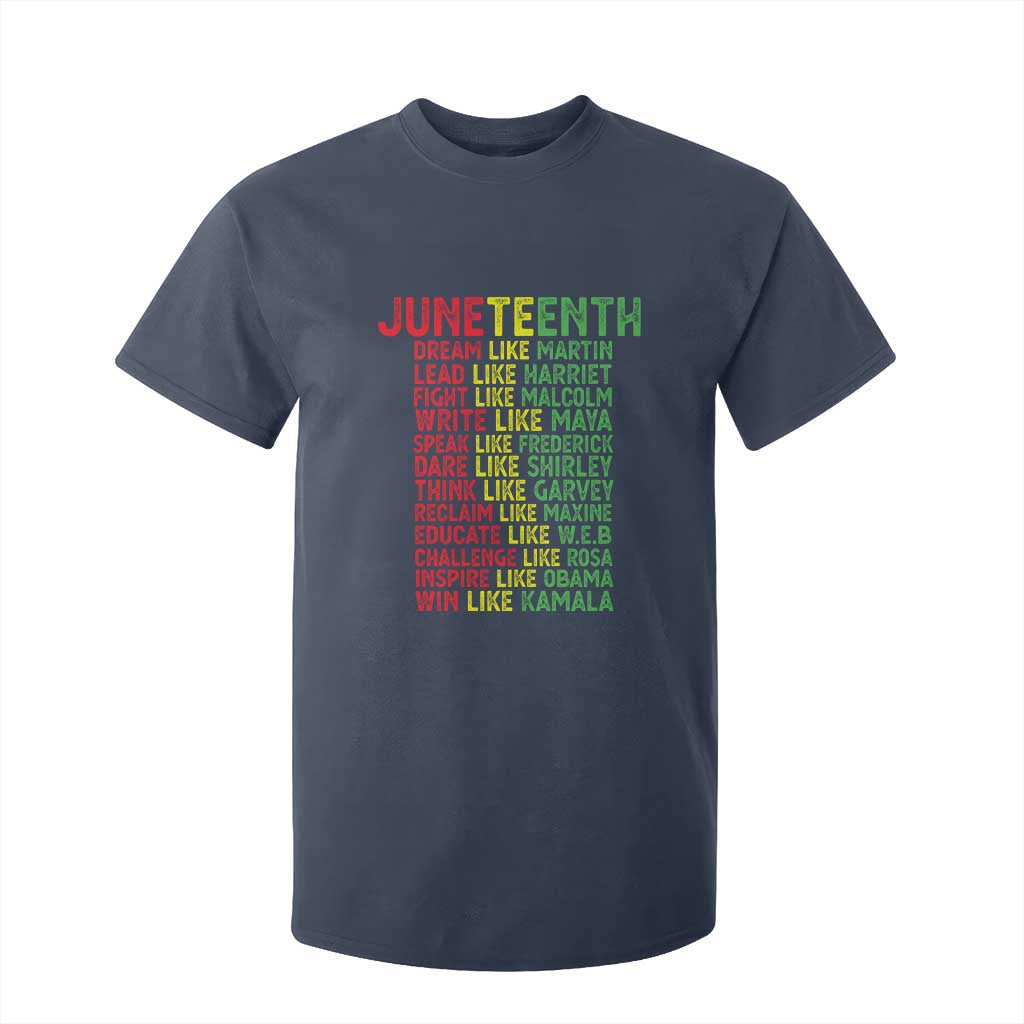 Happy Juneteenth T Shirt For Kid Dream Like Leaders