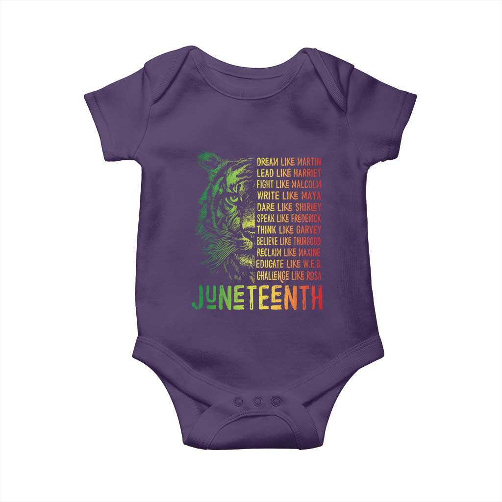 Juneteenth Baby Onesie Dream Like Leaders
