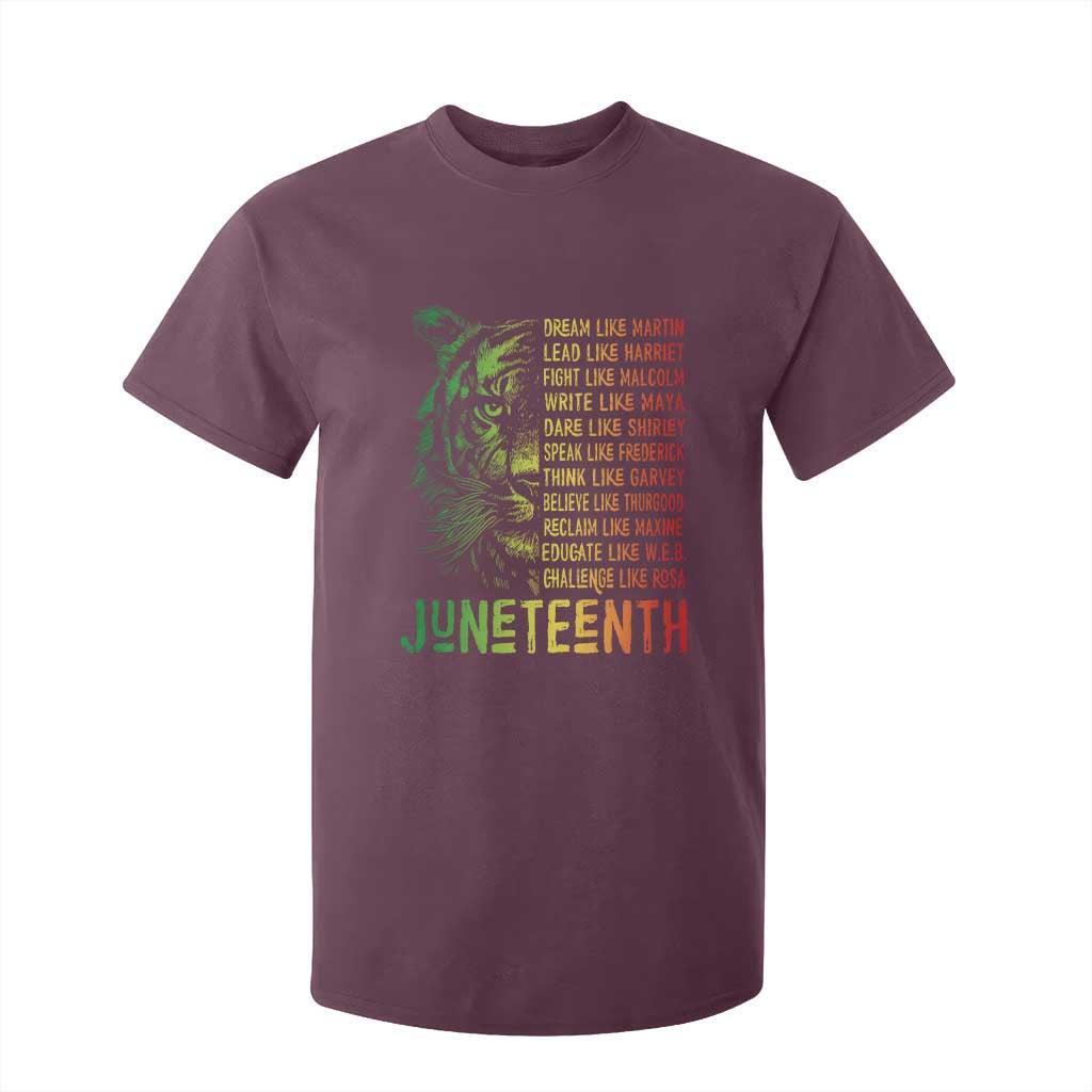 Juneteenth T Shirt For Kid Dream Like Leaders