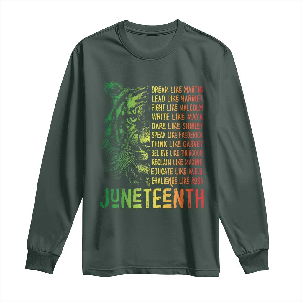 Juneteenth Long Sleeve Shirt Dream Like Leaders