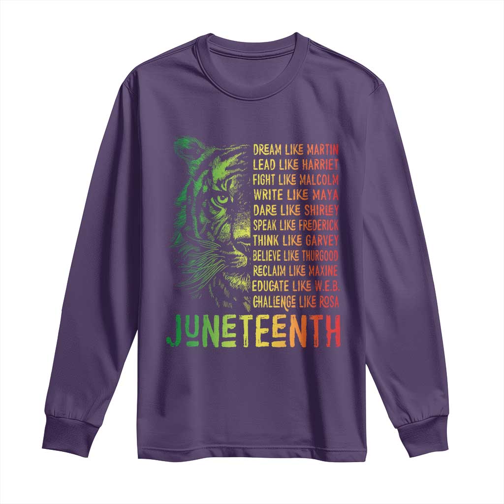 Juneteenth Long Sleeve Shirt Dream Like Leaders