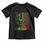 Juneteenth Toddler T Shirt Dream Like Leaders