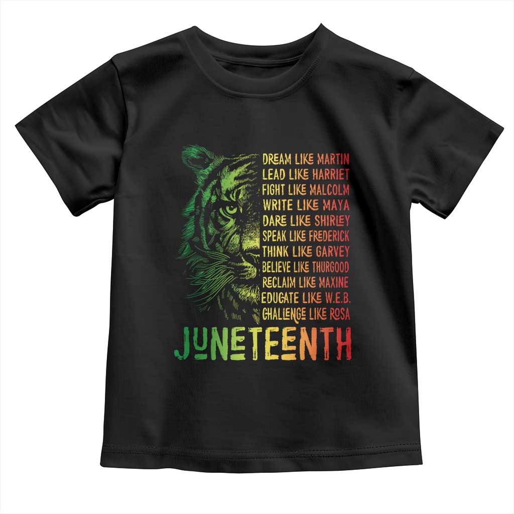 Juneteenth Toddler T Shirt Dream Like Leaders