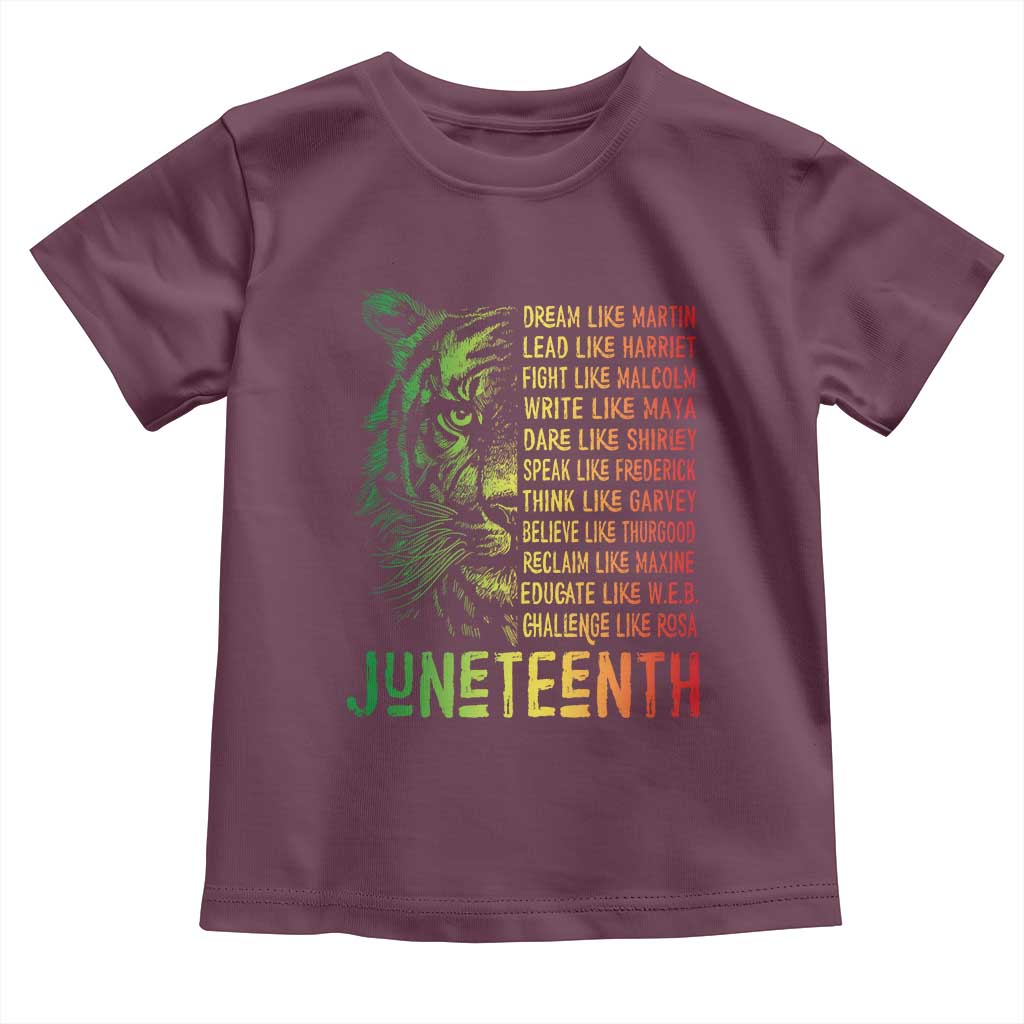Juneteenth Toddler T Shirt Dream Like Leaders