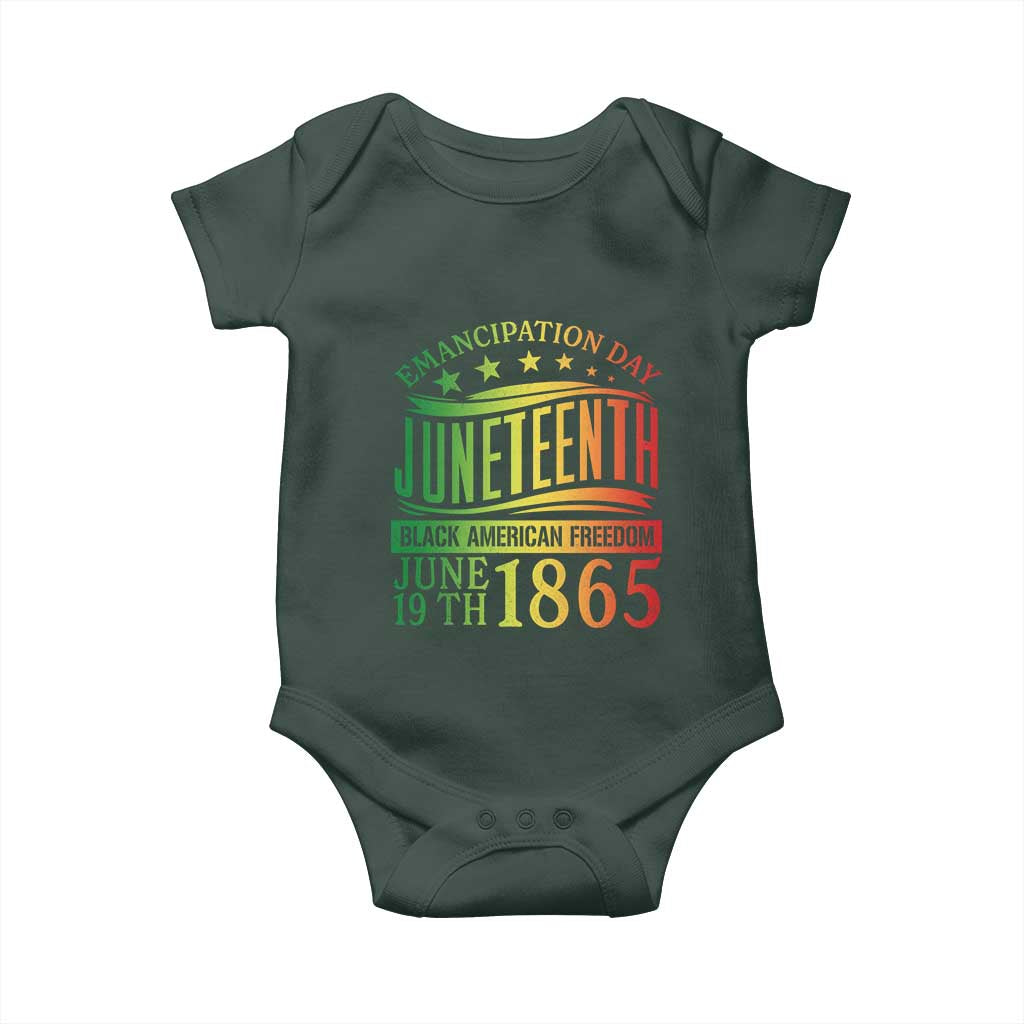 Emancipation Day Juneteenth Baby Onesie Celebrating Black Americna Freedom Since 1865