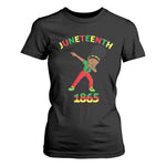 Funny Black History T Shirt For Women Dabbing Black Princess Juneteenth 1865
